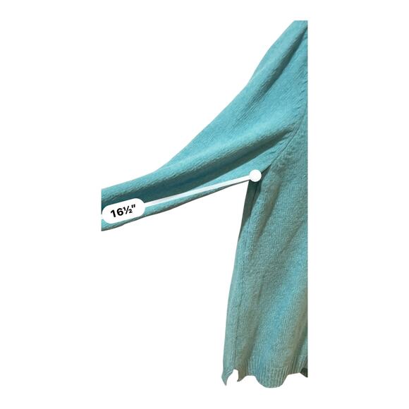 White Stag Sweater Women’s XL Blue Cowl Neck Acrylic Knit Pullover Long Sleeve - Picture 4 of 7